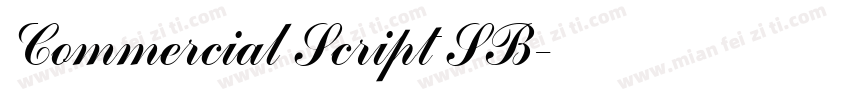 Commercial Script SB字体转换